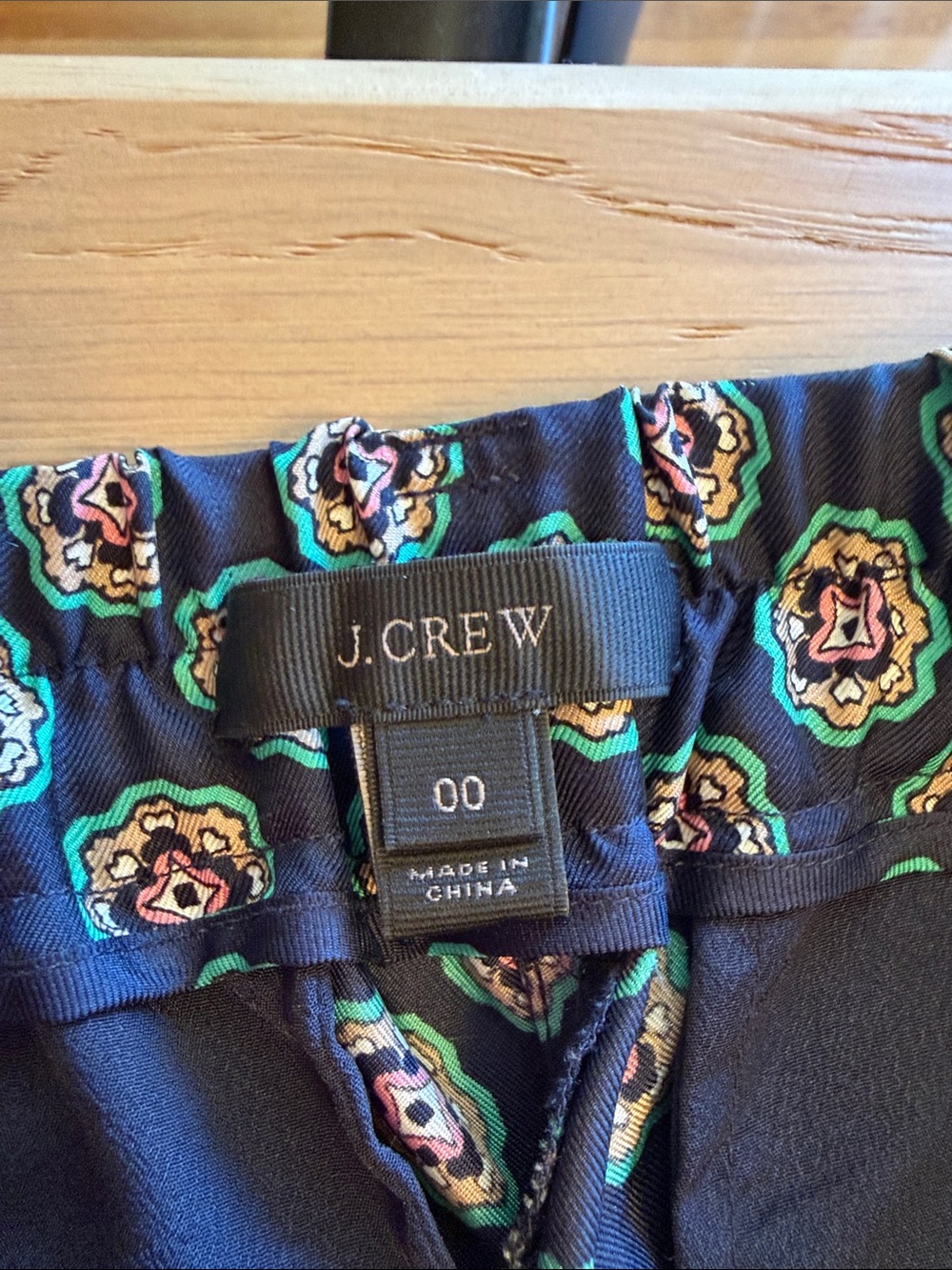 J Crew Silk Medallion Print Pants - Picture 5 of 9